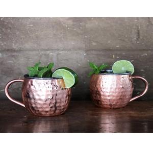 Moscow Mule-tazas de cobre puro de lujo, juego de grabado manual artesanal en relieve con gafas de tiro a juego y pajitas/Palos de cobre - Product Image 5