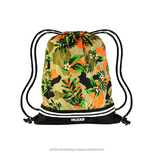 Sac à dos de sport pliable en polyester de haute qualité personnalisé vietnam avec fermeture éclair - Product Image 5
