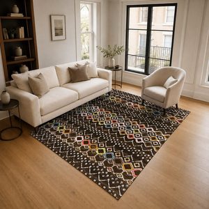 <b>RUGS</b> DEPOT LXDP-0847 Wholesale Red Burgundy Designer Pattern Digital Printed Machine Washable Chenille Area <b>Rug</b> <b>Non</b> <b>Slip</b> - Product Image 2