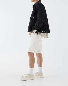 Nuevos pantalones cortos de Jersey de algodón 100% de moda para hombre personalizado 3D puff impreso logo peso pesado 300GSM sin cuerdas pantalones cortos para hombre - Product Image 5