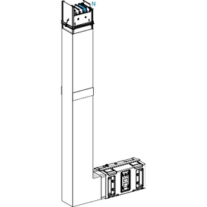 Per Schneider Electric KSA630DLE41F Canalis - Gomito ascendente segmento B M-TO-M, barriera antincendio 630A, raccordi per condotti - Product Image 1