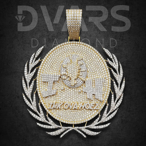 Collar con Colgante de Hip Hop Estilo Vintage Personalizado con Ojos de Hombre de Hielo, Chapado en Oro, Plata de Ley 925, Diamante Cultivado en Laboratorio - Product Image 1