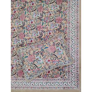 Classic Floral Pattern Percale Cotton Double Bedsheet with Pillow Covers 90 108 <b>Comforter</b> Fitted Sheets for Home Use 3pcs <b>Set</b> - Product Image 1