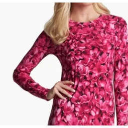 Vestido Tubo con Estampado Floral para Mujer Michael Kors, Color Rosa Tedo, Talla Mediana, con Volantes, Cintura Imperio, Logotipo Personalizable, para Uso Diario - Product Image 2