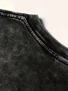 เสื้อยืดคอกลมแขนสั้นสำหรับผู้ชายผ้าฝ้าย100% 260กรัมน้ำหนักผ้ามีสีต่างกัน - Product Image 4