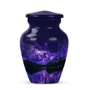 โกศบรรจุอัฐิแบบยุโรป/อเมริกัน สีม่วง ขนาด 3 นิ้ว เป็นมิตรกับสิ่งแวดล้อม ปรับแต่งได้ สำหรับบุคคลทั่วไป - Product Image 1