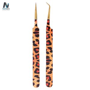 ขนตาปลอมเคลือบกระดาษพิมพ์ลายเสือแหนบ45องศาแหนบชุบทองเครื่องมือขนตาคุณภาพดี - Product Image 3