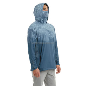Sweat à capuche de pêche UPF 50+ pour hommes, séchage rapide, protection UV, léger, respirant, chemise de pêcheur performante à manches longues - Product Image 4