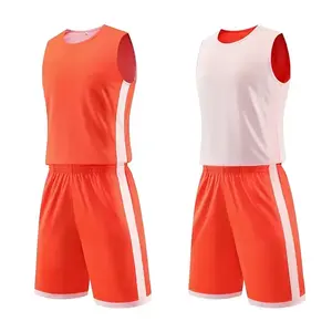 Uniformes de Baloncesto Personalizados, Uniforme de Baloncesto Reversible Transpirable, Conjunto de Uniforme de Baloncesto 100% Poliéster - Product Image 4