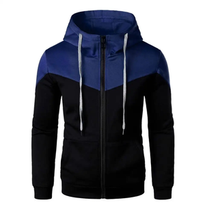 Sweat-shirts à capuche pour hommes avec fermeture éclair, design personnalisé, dernière tendance, vente en gros, confortables, lavés, teints en pièce - Product Image 1
