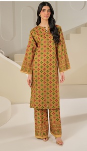 Jilani Exporters Ladies Casual Dress Set Traditional <b>Design</b> Lawn Shalwar Kameez Reasonable <b>Market</b> Price - Product Image 2