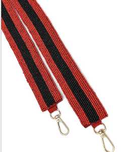 Correa de bolso con cuentas a rayas - Product Image 1