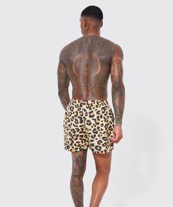 Pantalones cortos de alta calidad para hombre, poliéster, transpirable, gimnasio, 5 pulgadas, talla grande, logotipo impreso, pantalones cortos personalizados para hombre - Product Image 2