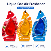 Diffuseur de parfum liquide pour voiture en forme de goutte avec logo personnalisé, flacon suspendu, parfum pour voiture, carte blister parfumée pour la fraîcheur intérieure