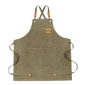 2025 Daily Necessities Canvas Cooking <b>Apron</b> With Pocket Custom logo Unisex Adult Adjustable Canvas <b>Apron</b> for Cooking - Product Image 1