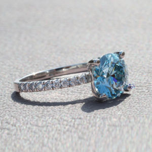 Venta caliente Anillo de diamante solitario para mujer Plata de Ley 925 VVS Clarity Brilliant Cut Moissanite Venta al por mayor Fiestas de boda - Product Image 4