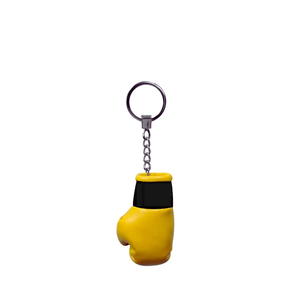 Gants de boxe de couleur jaune porte-clés Logo personnalisé en cuir PU mignon gants de boxe porte-clés cadeau pour les boxeurs par Standard International - Product Image 6