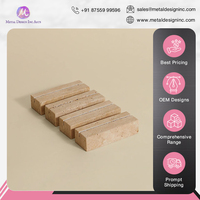 Buatan India tertinggi peralatan makan Dekorasi Rumah cetakan layar Travertine marmer tempat kartu untuk penggunaan rumah dengan harga terbaik