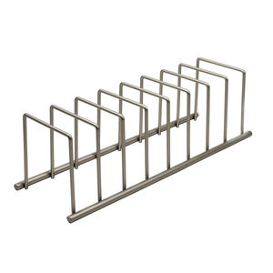 Multifunctional Vintage Sustainable Wrought Iron Metal <b>Plate</b> Rack Tabletop <b>Standing</b> <b>Plate</b> <b>Holder</b> Silver Finished Kitchenware - Product Image 1