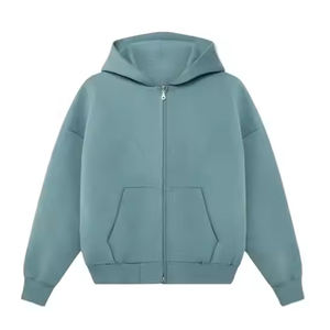 100% Cotton Men's Winter Fleece Sweatshirts Regular Fit 450 GSM Heavy Weight Pullover Custom DTG Printed <b>Hoodie</b> <b>Plain</b> Dyed - Product Image 5