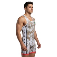 Combinaisons de lutte unisexes personnalisées sublimées 100% polyester 300g, haute qualité, sans couture, marque privée, pour équipes, adultes, grandes tailles
