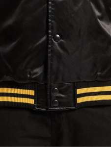 Veste en satin personnalisée pour homme Blouson aviateur avec broderie de haute qualité - Product Image 3