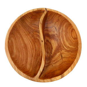 Bol de service avec cuillères pour vaisselle meilleur prix brillant couleur marron bol en bois ustensiles de cuisine stockage des aliments - Product Image 3