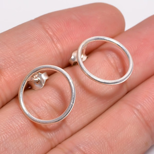 Pendientes clásicos de Plata de Ley 925 de alta calidad, regalo perfecto para amantes de la joyería de moda, venta al por mayor, joyería de plata pura para - Product Image 3