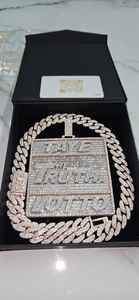 Bijoux de bus 3D brillants personnalisés pour hommes, testeur de diamants de passage de Moissanite VVS, pendentif boule 3D plaqué glacé - Product Image 4