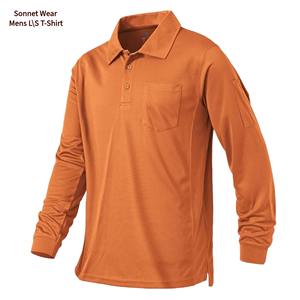 Camisa Polo Táctica de Algodón para Hombre, Informal, Antiarrugas, Absorbente de Humedad, con Logotipo Personalizado - Product Image 6