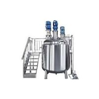Machine à fabriquer de la mayonnaise en acier inoxydable, moteur à induction AC, mélangeur émulsifiant automatique, capacité de 100 kg/h, économie d'énergie, vertical