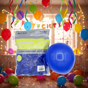 Palloncini in lattice Party Love 12 cm Blu Scuro 100 pz Sacchetto Decorazione - Product Image 3