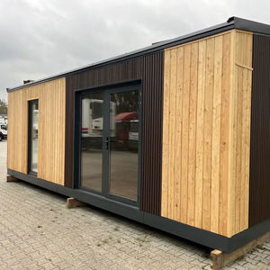 บ้านคอนเทนเนอร์สำเร็จรูปขนาด 40 ฟุต พร้อมครัวและห้องน้ำ ดีไซน์ภายนอกไม้ ขาย - Product Image 4