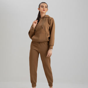 Novedad 2025: Conjunto Deportivo de Alta Calidad para Mujer, Estampado, Lavado Ácido, 2 en 1, Informal, con Capucha, Talla Personalizada, Invierno - Product Image 2