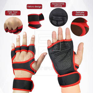 Gants de sport unisexes personnalisés en néoprène et cuir pour CrossFit, musculation, fitness, durables, antidérapants, pour la musculation - Product Image 2