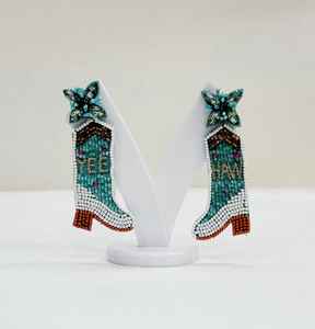 La mayoría de los pendientes de bota de vaquera YEE HAW Pendientes de cuentas para niñas y mujeres - Product Image 2