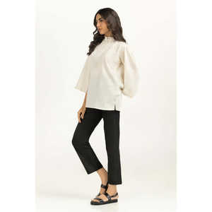 Blusa de Lino para Mujer, Cuello Alto, Estilo Vintage, Decoración con Botones, Holgada, para Uso Diario, WM-CS-SS24-023, Disponible para Primavera y Otoño, Talla XL - Product Image 5