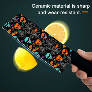 Couteau de chef en céramique artisanal, manche en plastique, passe au lave-vaisselle, pour la survie en plein air, qualité supérieure, en stock - Product Image 6