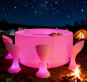 Горячая распродажа: Светодиодные барные стулья для ночных клубов, пластиковые светодиодные табуреты, барные стулья с подсветкой - Product Image 5