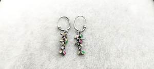 Pendientes Hechos a Mano de Plata de Ley 925 con Piedras Sintéticas de Alta Calidad - Product Image 6