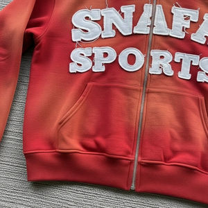 Ensemble de survêtement pour homme en coton 100% de qualité supérieure, sweat-shirts et pantalon de jogging, streetwear pour homme, survêtement avec patchs brodés - Product Image 4