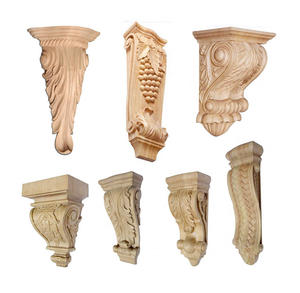 Soportes de Madera Rústicos Clásicos de Estilo Europeo Moderno de Mediados de Siglo, Decoración para Edificios de Hoteles y Villas GRG, Duraderos, Ecológicos y Fáciles de Instalar - Product Image 5