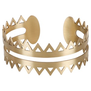 Nouveau concepteur en laiton brillant plaqué or bracelets à la main porter pour le mariage et la fonction de fête utiliser des bijoux à la main en métal - Product Image 2