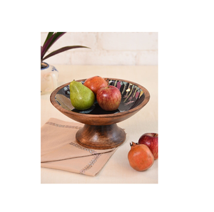 Frutal grande de madera, cuenco de cristal para servir, cuenco decorativo para utensilios de cocina y restaurantes, mesa decorativa - Product Image 2