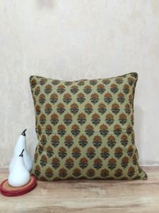 Housse de coussin et d'oreiller Lotus Buti 100% coton, écologique, personnalisable, imprimée recto-verso, pour la maison et l'hôtellerie - Product Image 2