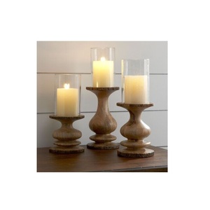 Candelabro de Madera de Diseño Único 2026 para Decoración de Mesa en el Hogar y Hoteles, Portavelas y Farol de Madera para Decoración Navideña - Product Image 1