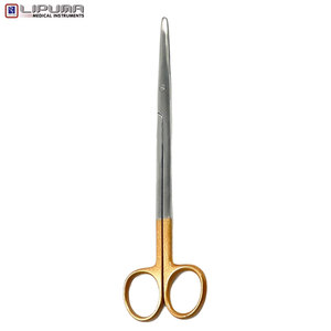 Tijeras Metzenbaum manuales de grado 2 O.R, 7 pulgadas, y CVD STR, instrumento de disección veterinaria de precisión, MOL - Product Image 3