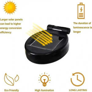 Luces de luciérnaga de hadas alimentadas por energía solar Cuerpo de lámpara de PC impermeable LED blanco cálido para el hogar Jardín Patio Paisaje-Paquete de 1 - Product Image 6