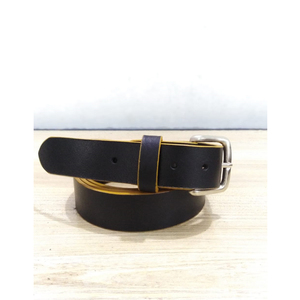 Nuevo estilo moderno hecho a mano con estilo personalizar logotipo hombres cinturones de cuero genuino con embalaje personalizado - Product Image 6