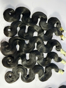 Cabello Humano Vietnamita al por Mayor de Fábrica, Ondulado Profundo, Paquetes de Cabello a Granel sin Trama para Trenzas, Cabello Negro para Trenzas - Product Image 3